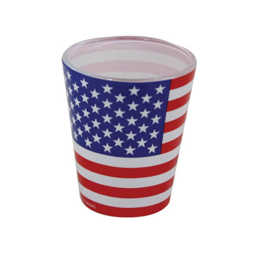 American Flag Shot Glass