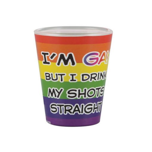 Gay Straight Shot Glass
