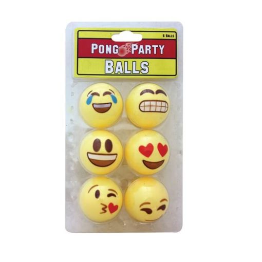 Emoji Pong Ball Set 6pc