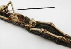 Skeleton incense holder